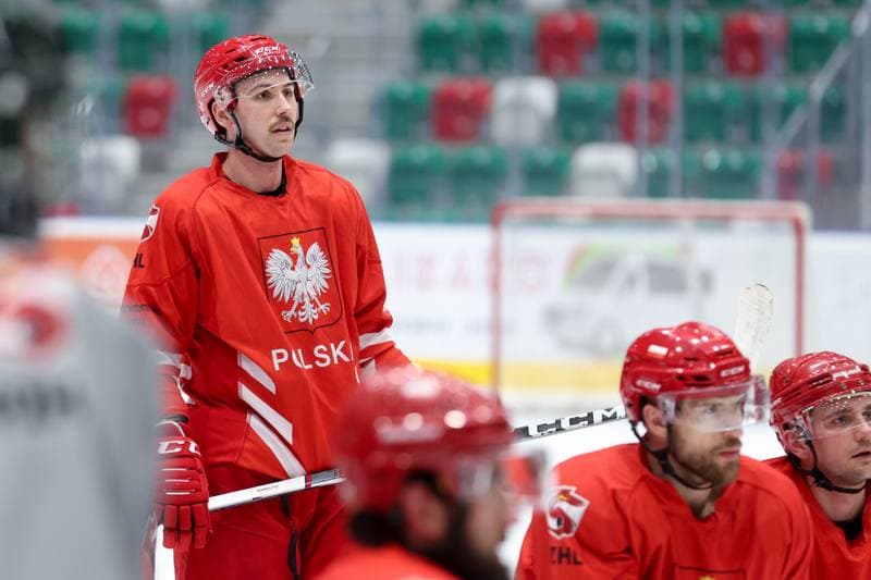Ice Hockey. Poland national team. Training. 04.02.2024