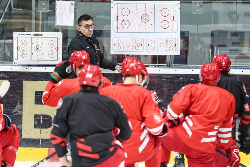 Ice Hockey. Poland national team. Training. 03.11.2024