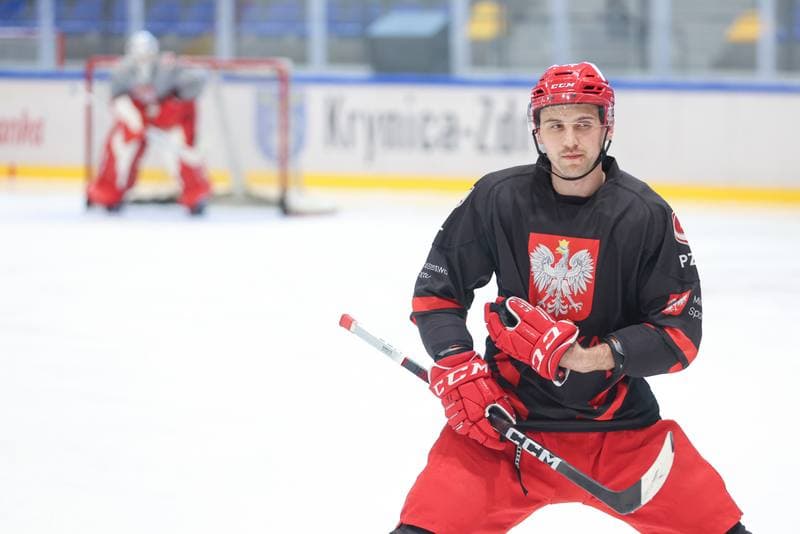 Ice Hockey. Poland national team. Training. 11.04.2024