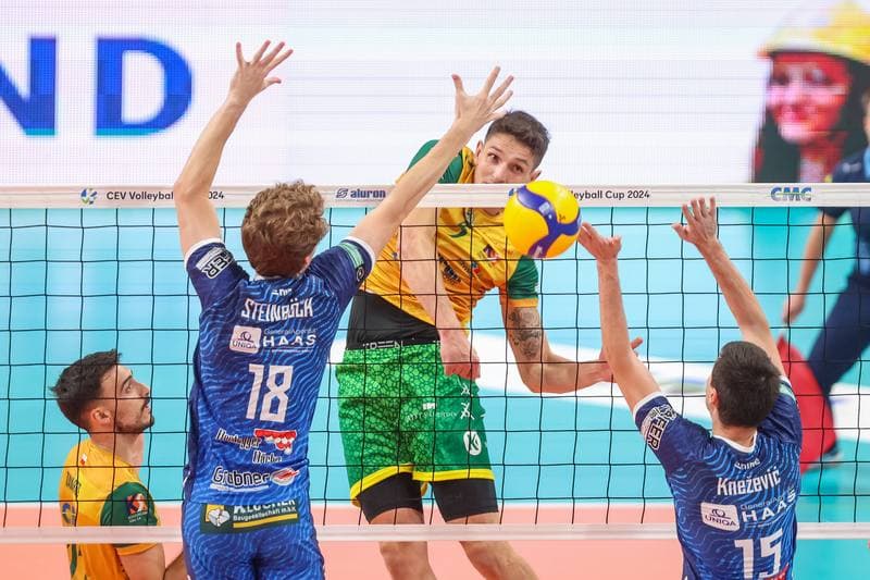 Volleyball. CEV Cup. Aluron CMC Warta Zawiercie - TSV Raiffeisen Hartberg. 25.10.2023