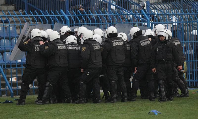 Football. T-Mobile Ekstraklasa. Ruch Chorzow - Gornik Zabrze. 15.04.2012
