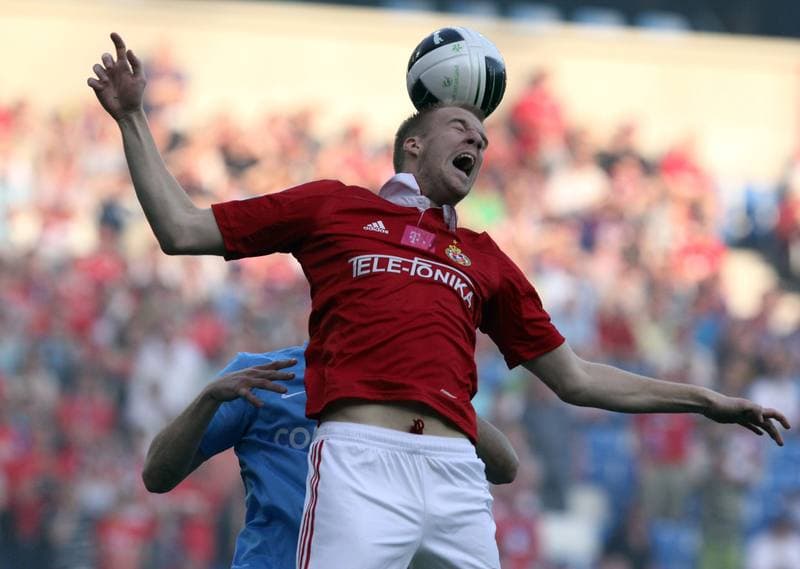Football. T-Mobile Ekstraklasa. Wisla Krakow - Cracovia Krakow. 30.04.2012