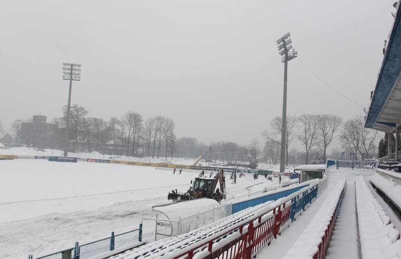 Football. Gornik Zabrze. Training. 15.02.2012
