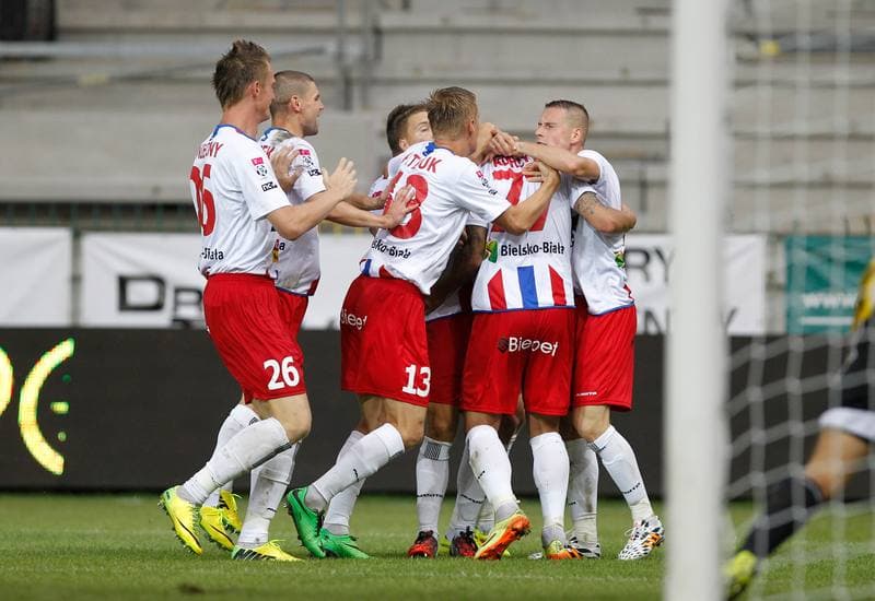 Football. T-Mobile Ekstraklasa. Podbeskidzie Bielsko Biala - Ruch Chorzow. 03.08.2014