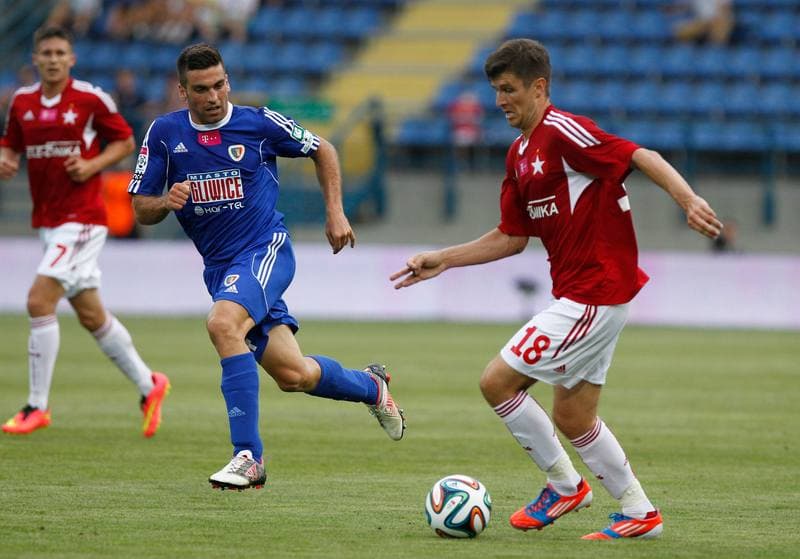 Football. T-Mobile Ekstraklasa. Wisla Krakow - Piast Gliwice. 13.09.2013