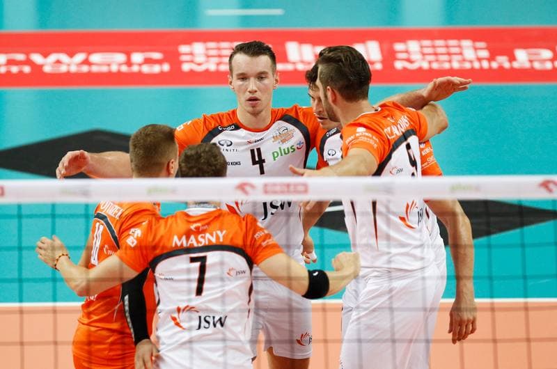 Volleyball. Friendly Match. Jastrzebski Wegiel - Berlin Recycling Volleys. 01.10.2014
