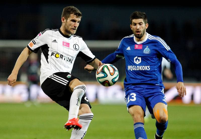 Football. T-Mobile Ekstraklasa. Ruch Chorzow - Legia Warsaw. 24.04.2015