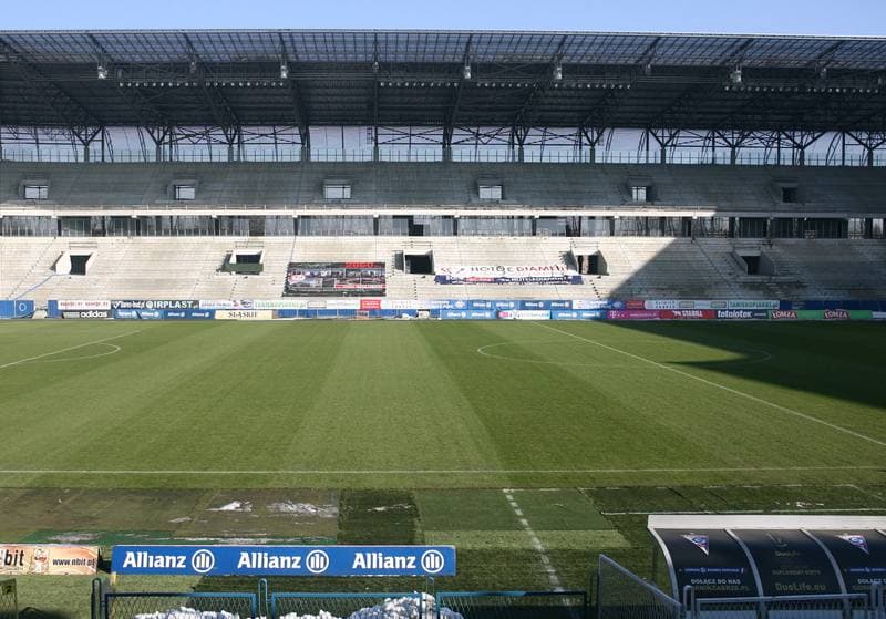 Football. T-Mobile Ekstraklasa. Gornik Zabrze - Stadion. 12.02.2015