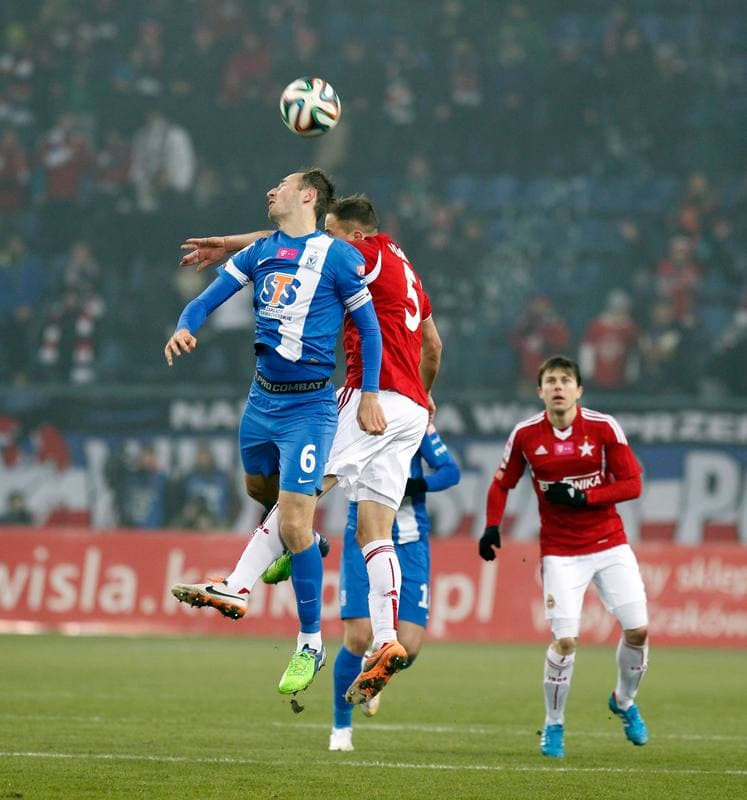 Football. T-Mobile Ekstraklasa. Wisla Krakow - Lech Poznan. 07.12.2014