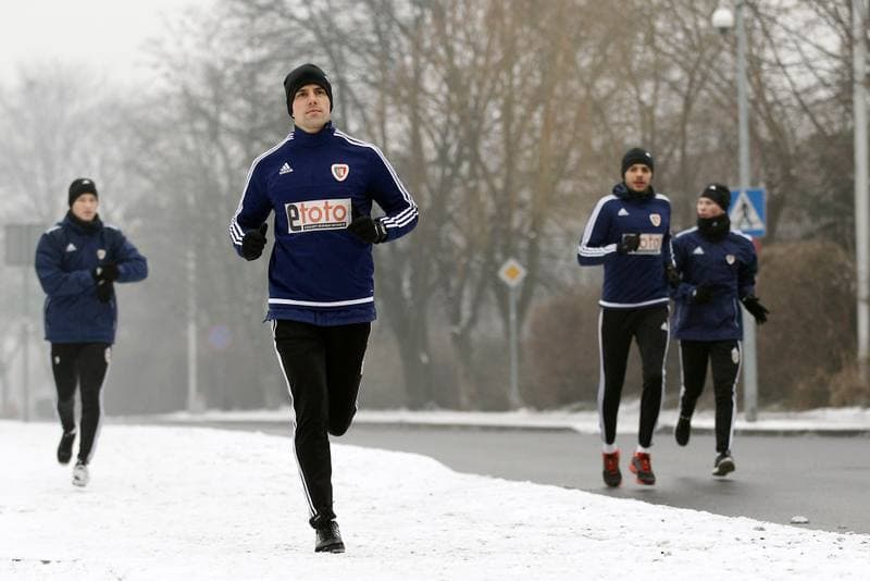 Football. Piast Gliwice. Training. 07.01.2016