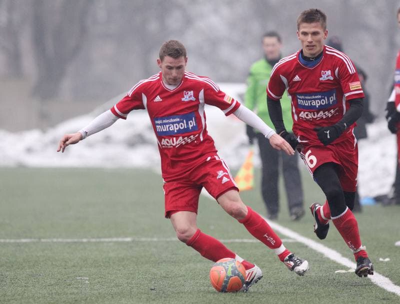 Football. Sparing. Podbeskidzie Bielsko-Biala - Rakow Czestochowa. 16.02.2013