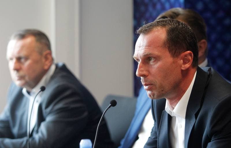 Football. Piast Gliwice. Press Conference. 20.03.2015