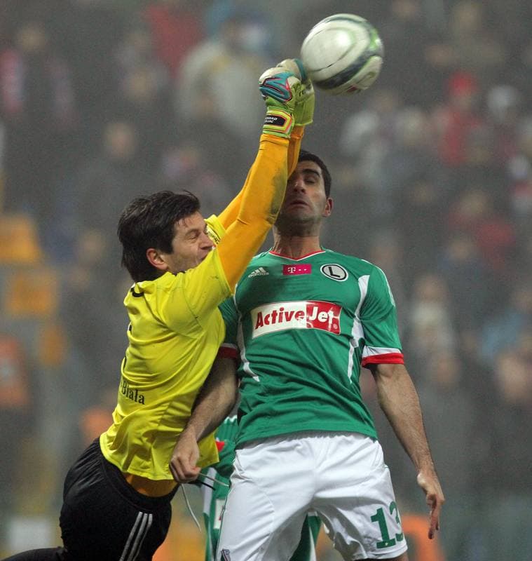 Football. T-Mobile Ekstraklasa. Podbeskidzie Bielsko-Biala - Legia Warsaw. 08.03.2013