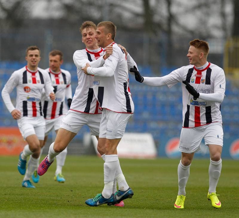 Football. III Liga Opolsko Slaska. Ruch II Chorzow - Odra Opole. 22.03.2015