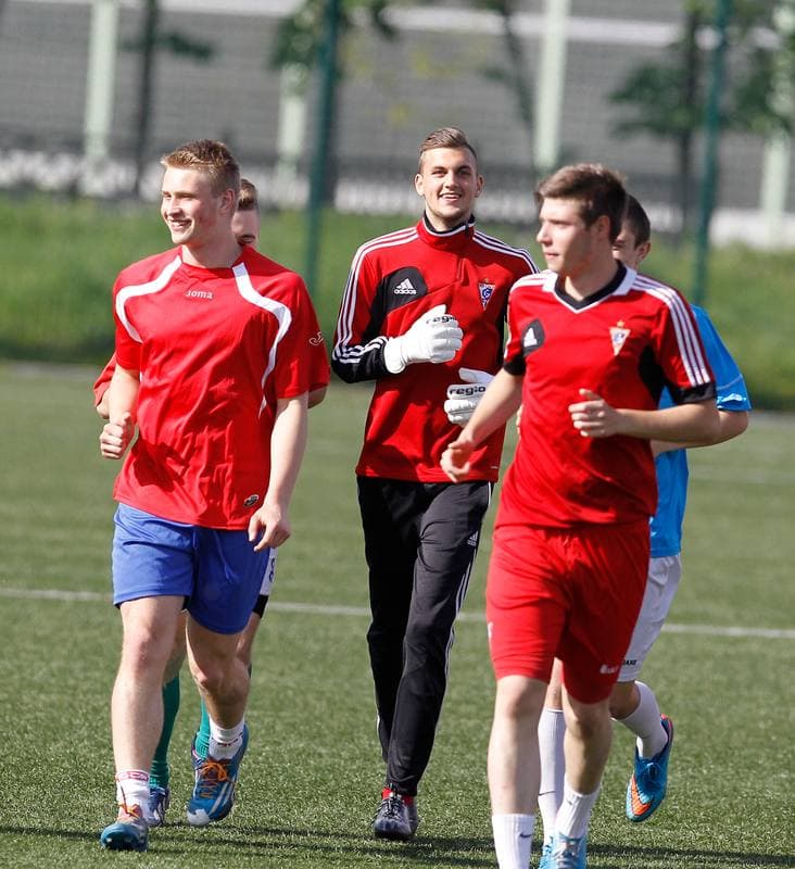 Football. Gornik Zabrze. Press Conference. 08.05.2015