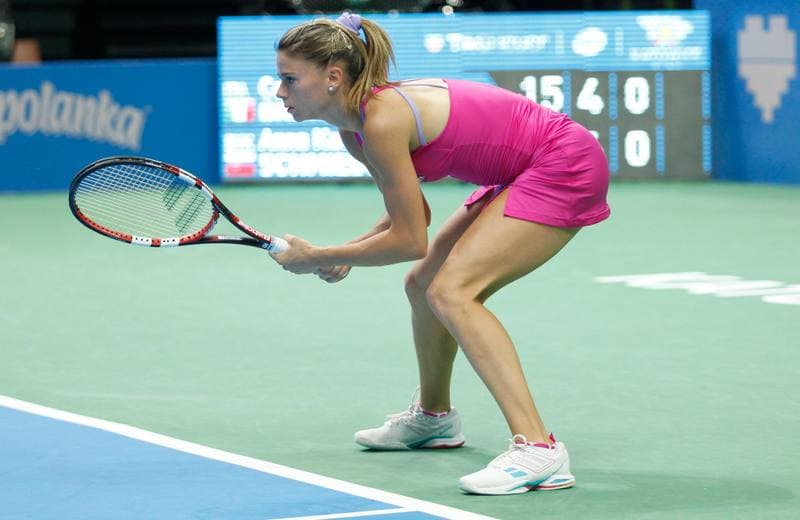 Tennis. Katowice Open. Agnieszka Radwanska - Yanina Wickmayer. 07.04.2015