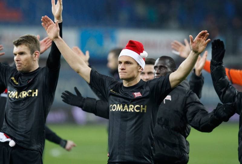 Football. PKO BP Ekstraklasa. Piast Gliwice - Cracovia Krakow. 05.12.2015