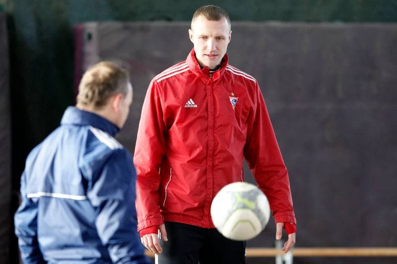 Football. Gornik Zabrze. Training. 08.01.2014
