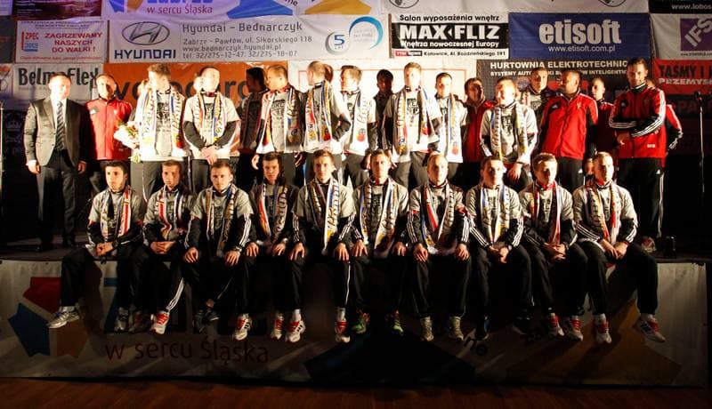 Football. Gornik Zabrze. Team Presentation. 08.02.2014