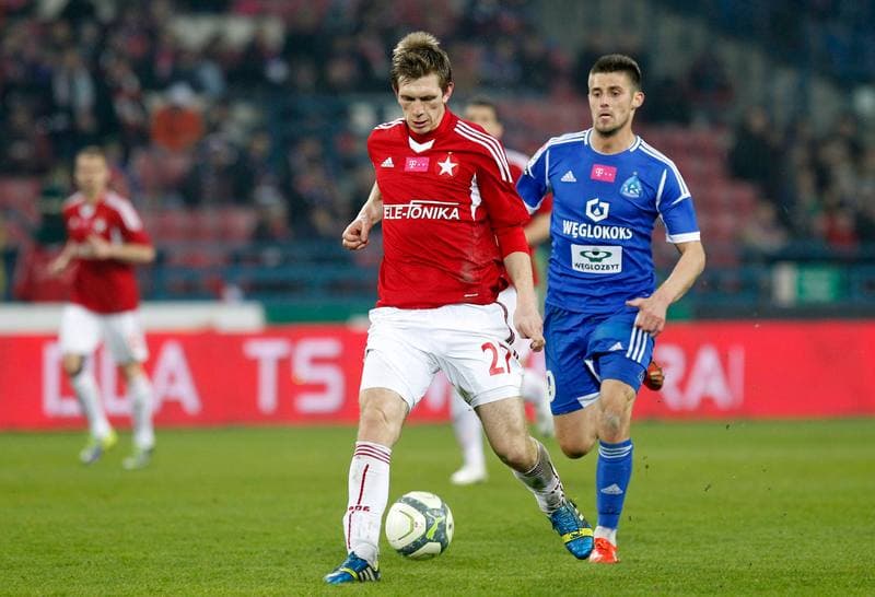 Football. T-Mobile Ekstraklasa. Wisla Krakow - Ruch Chorzow. 08.03.2014