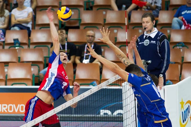 Volleyball. EuroVolley 2017. France - Czech Republic. 30.08.2017