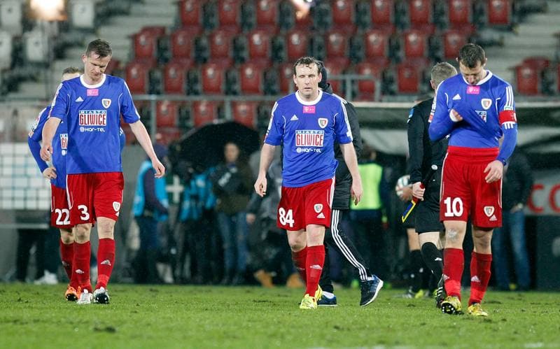 Football. T-Mobile Ekstraklasa. Cracovia Krakow - Piast Gliwice. 13.03.2015