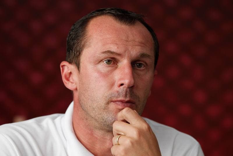 Football. Piast Gliwice. Press Conference. 01.09.2016