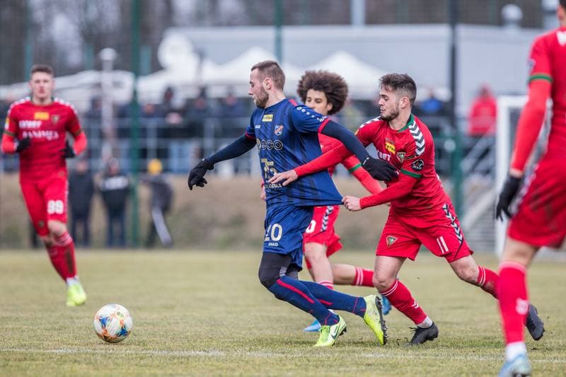 Football. Sparing. Zaglebie Sosnowiec - Odra Opole. 22.02.2020