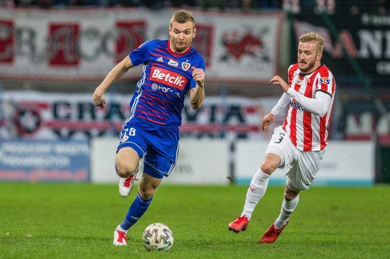 Football. PKO BP Ekstraklasa. Piast Gliwice - Cracovia Krakow. 22.02.2020