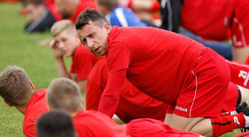 Football. Zaglebie Sosnowiec. Training. 25.06.2015