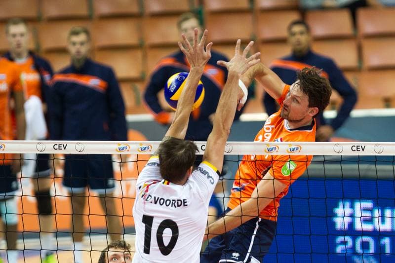 Volleyball. CEV EuroVolley. Netherlands - Belgium. 28.08.2017