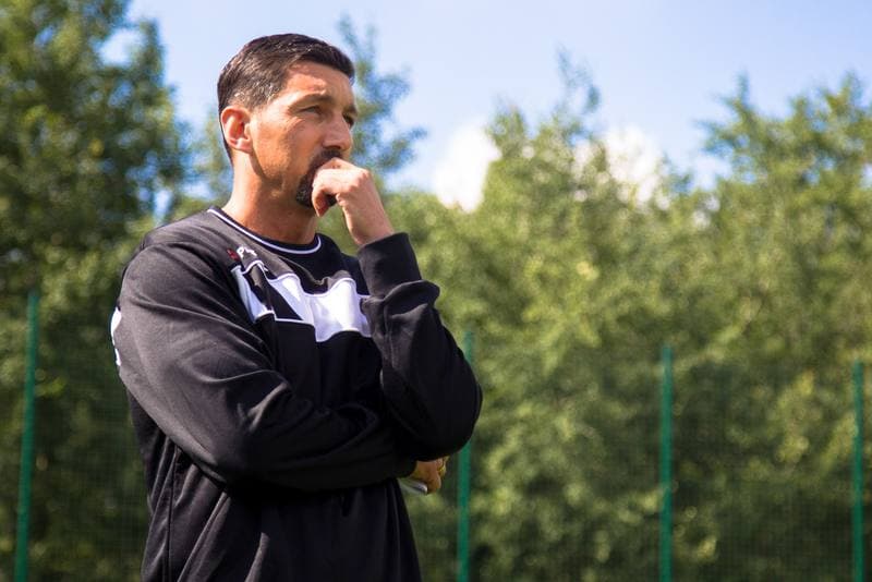 Football. Zaglebie Sosnowiec. Training. 21.08.2017