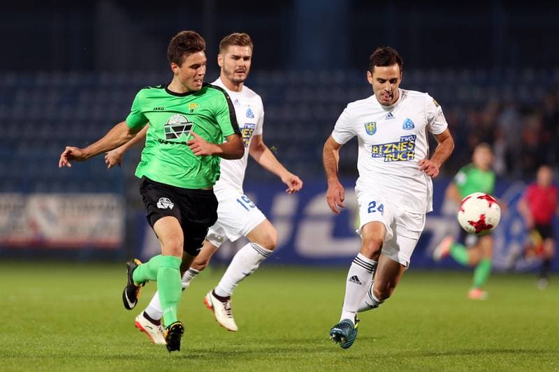 Football. Nice I Liga. Ruch Chorzow - Gornik Leczna. 18.09.2017