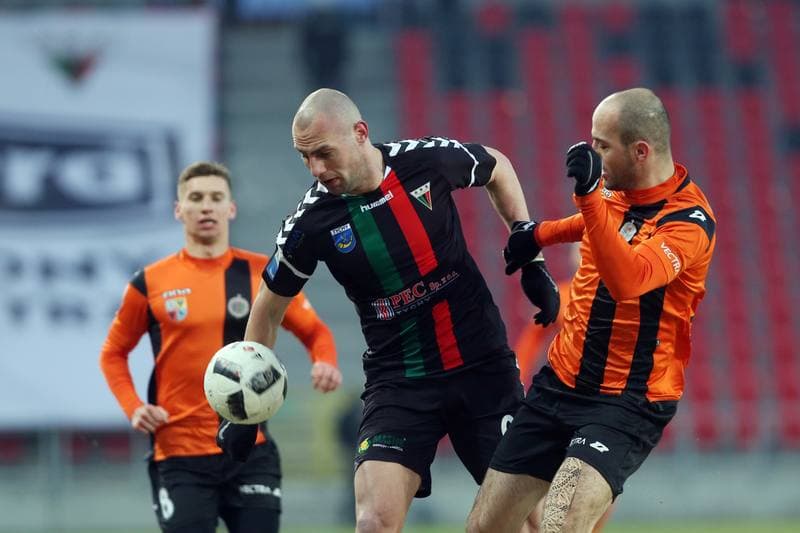 Football. Nice I Liga. GKS Tychy - Chrobry Glogow. 03.03.2018
