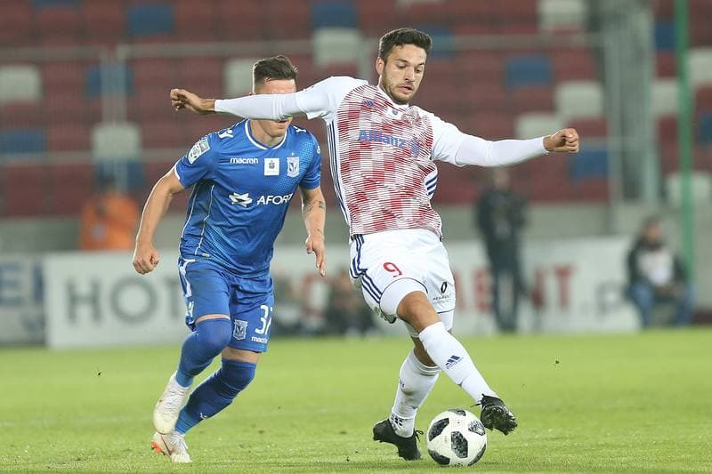 Football. Lotto Ekstraklasa. Gornik Zabrze - Lech Poznan. 05.10.2018