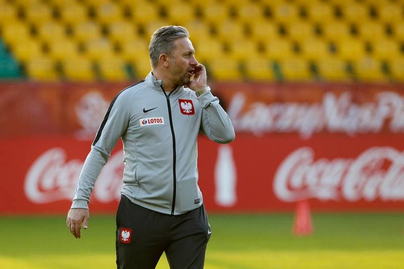 Football. Poland national team. Training. 08.10.2018