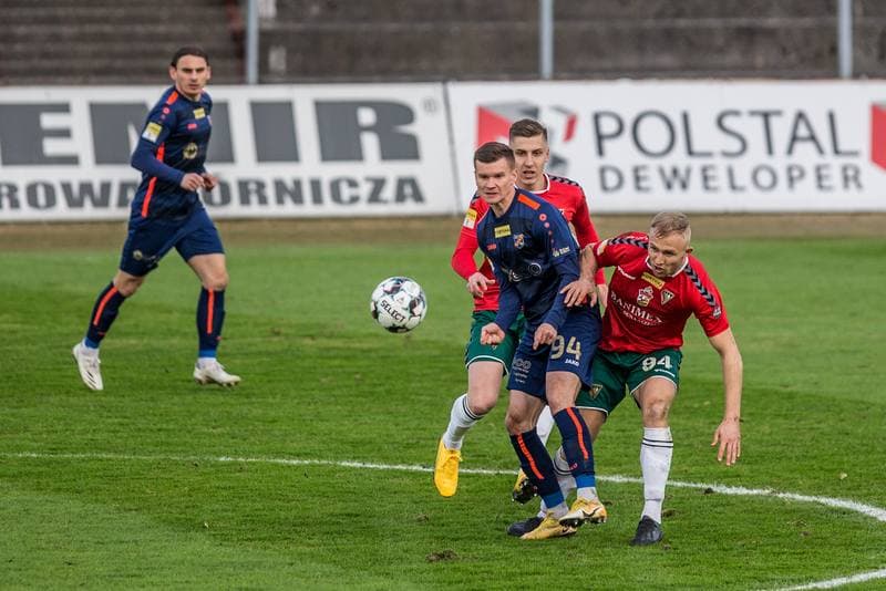 Football. Fortuna I Liga. Zaglebie Sosnowiec - Odra Opole. 13.03.2021