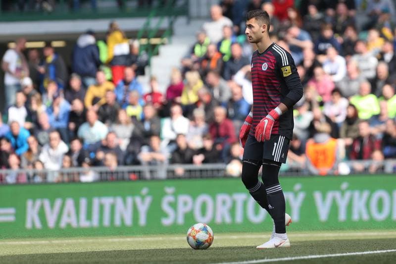 Football. Fortuna Liga. MSK Zilina - Slovan Bratislava. 14.04.2019