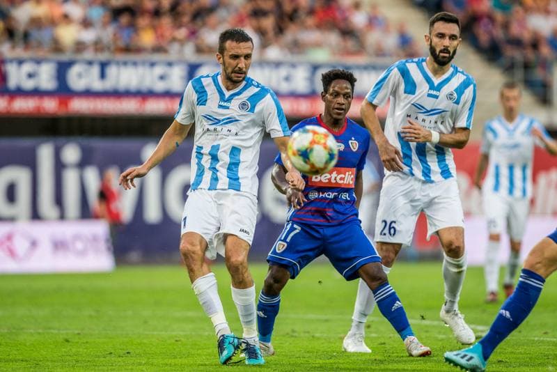 Football. UEFA Europa League. Piast Gliwice - FK Riga. 25.07.2019