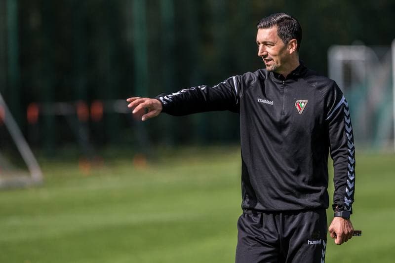 Football. Zaglebie Sosnowiec. Training. 01.10.2019