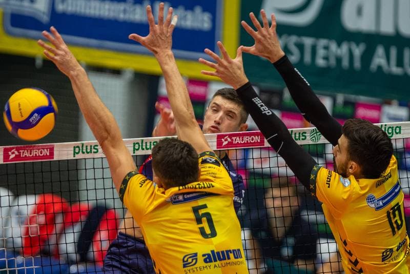 Volleyball. PlusLiga. Aluron Warta CMC Zawiercie - Grupa Azoty ZAKSA Kedzierzyn-Kozle. 09.10.2022