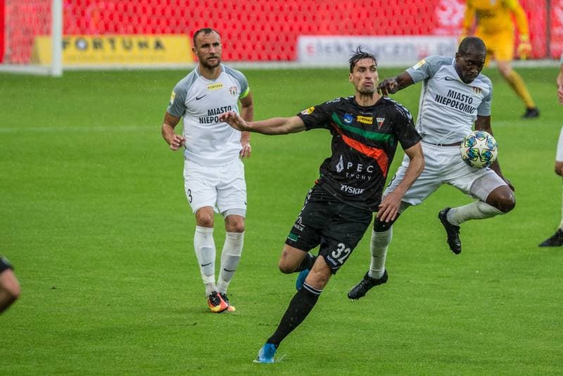 Football. Fortuna I Liga. GKS Tychy - Puszcza Niepolomice. 11.07.2020