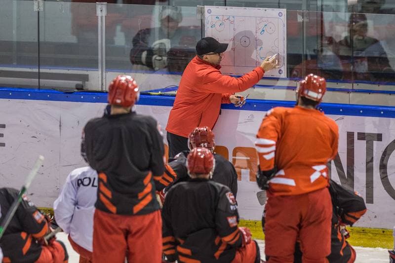 Ice Hockey. Poland national team. Training. 15.04.2021