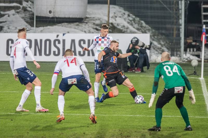 Football. PKO BP Ekstraklasa. Gornik Zabrze - Lech Poznan. 30.01.2021