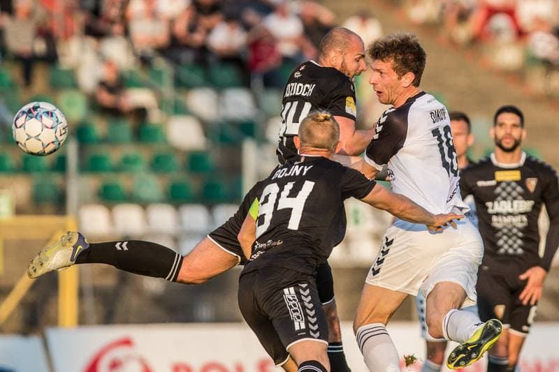 Football. Fortuna I Liga. Zaglebie Sosnowiec - Sandecja Nowy Sacz. 08.05.2022