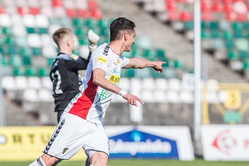 Football. Fortuna I Liga. Zaglebie Sosnowiec - Arka Gdynia. 28.04.2021