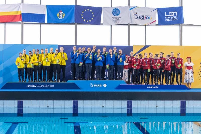 Artistic Swimming. European Games 2023. Team Free Routine Combination. 23.06.2023
