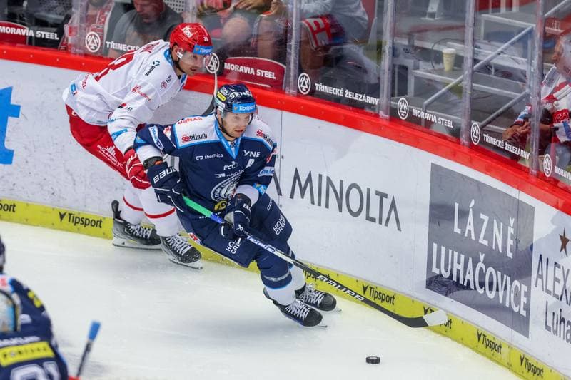 Ice Hockey. Tipsport Extraliga. Ocelari Trinec - Bily Tygri Liberec. 21.09.2023
