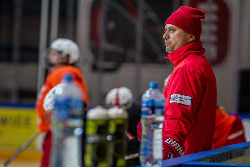 Ice Hockey. Poland national team. Training. 04.01.2022