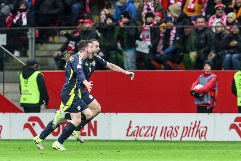 Football. UEFA Nations League. Poland - Scotland. 18.11.2024